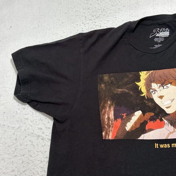 JoJo's Bizarre Adventure Men's Large It Was Me Dio Anime Black Graphic T Shirt - Picture 5 of 15